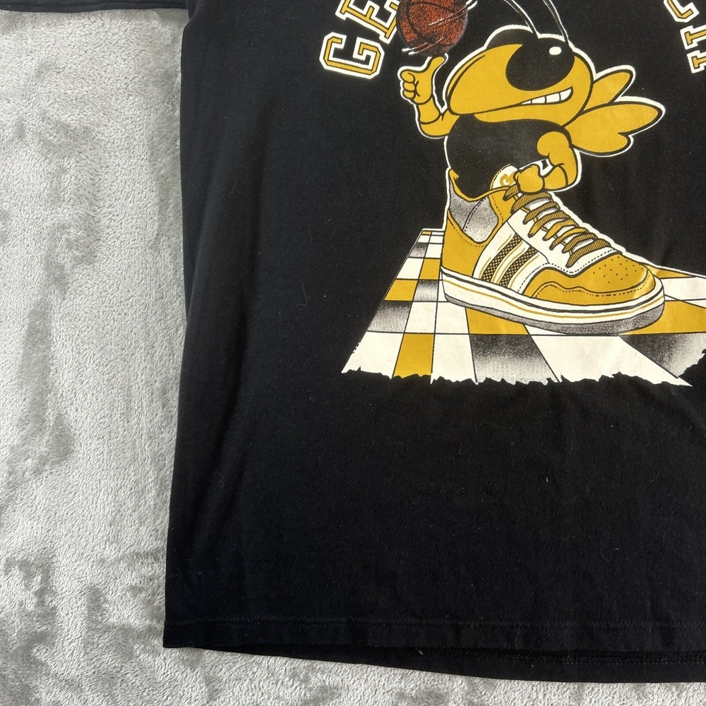 Vintage Georgia Tech Soffe Shirts T-Shirt Men's Large Yellow Jackets NCAA 90s - Picture 6 of 15